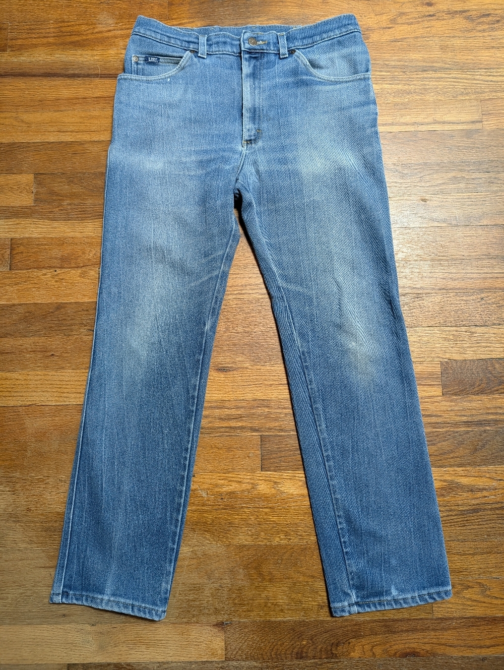 Men's Vintage Lee Straight Leg Jeans '80s '90s Faded Utilitarian Workwear 30"